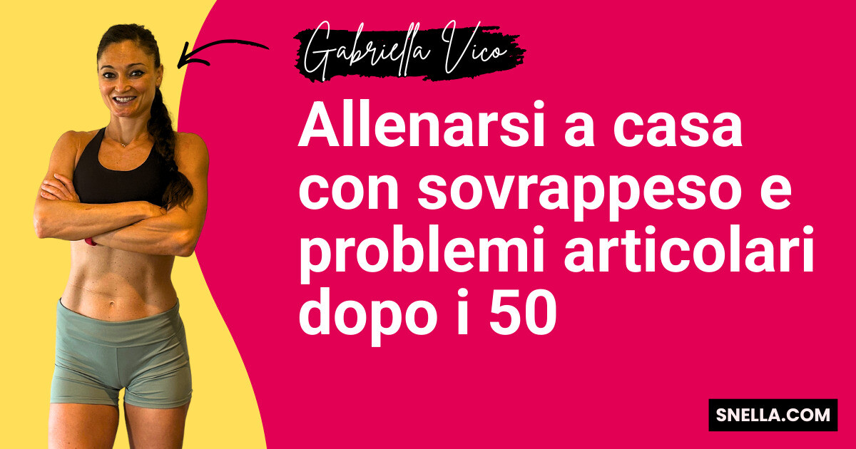 Allenarsi a casa con sovrappeso e problemi articolari dopo i 50
