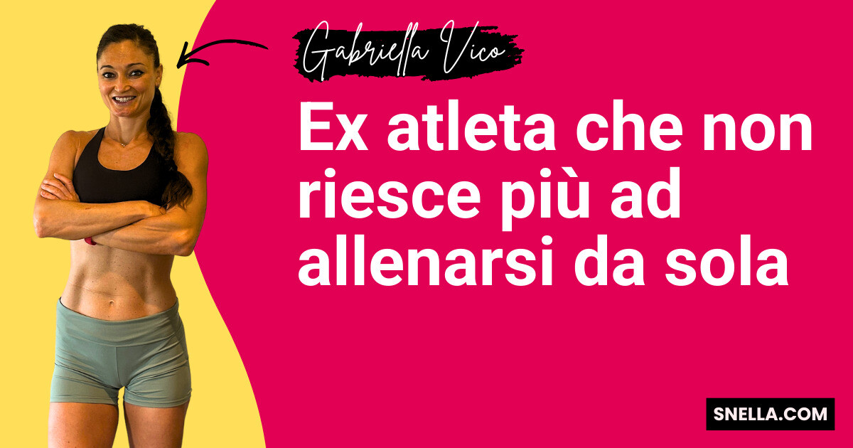 Ex atleta che non riesce più ad allenarsi da sola