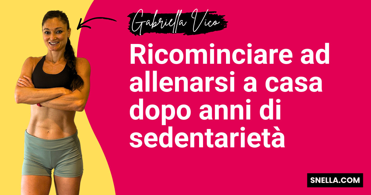 Ricominciare ad allenarsi a casa dopo anni di sedentarietà
