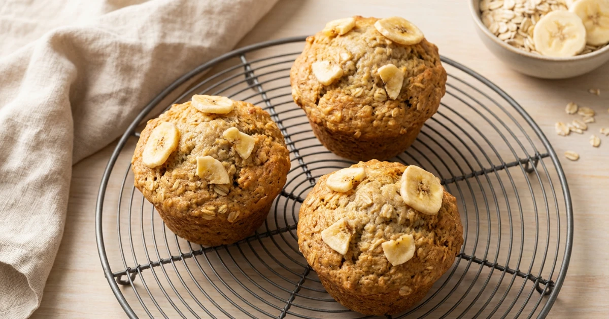 Muffin proteici alla banana senza zucchero: la ricetta