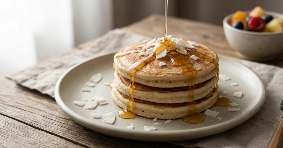 Pancakes proteici farina di cocco: colazione low carb